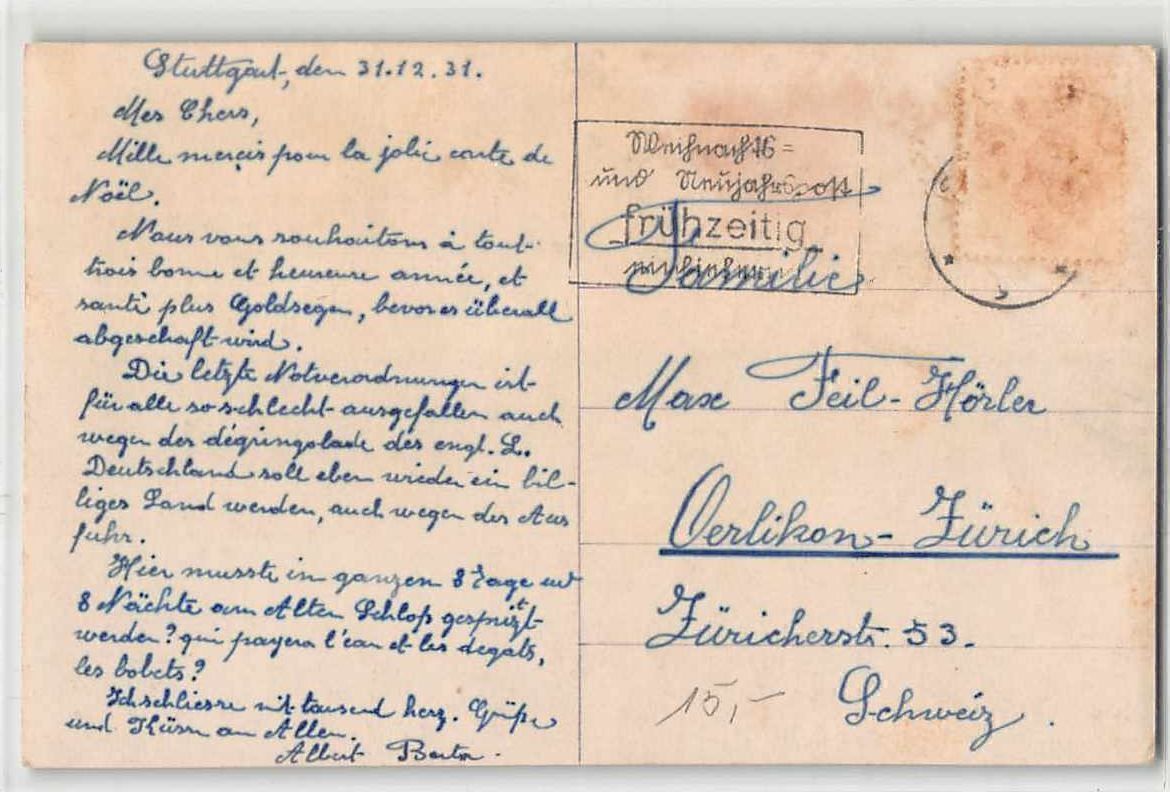 Cartoline postali: Grossbrand 1931 - seltene Ansichtskarte – Usato da Winterthur venduto da SchatzchischtliWinti 1