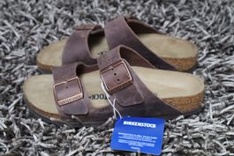 Birkenstock, Arizona, Gr. 37, Leder, habana = braun, NEU