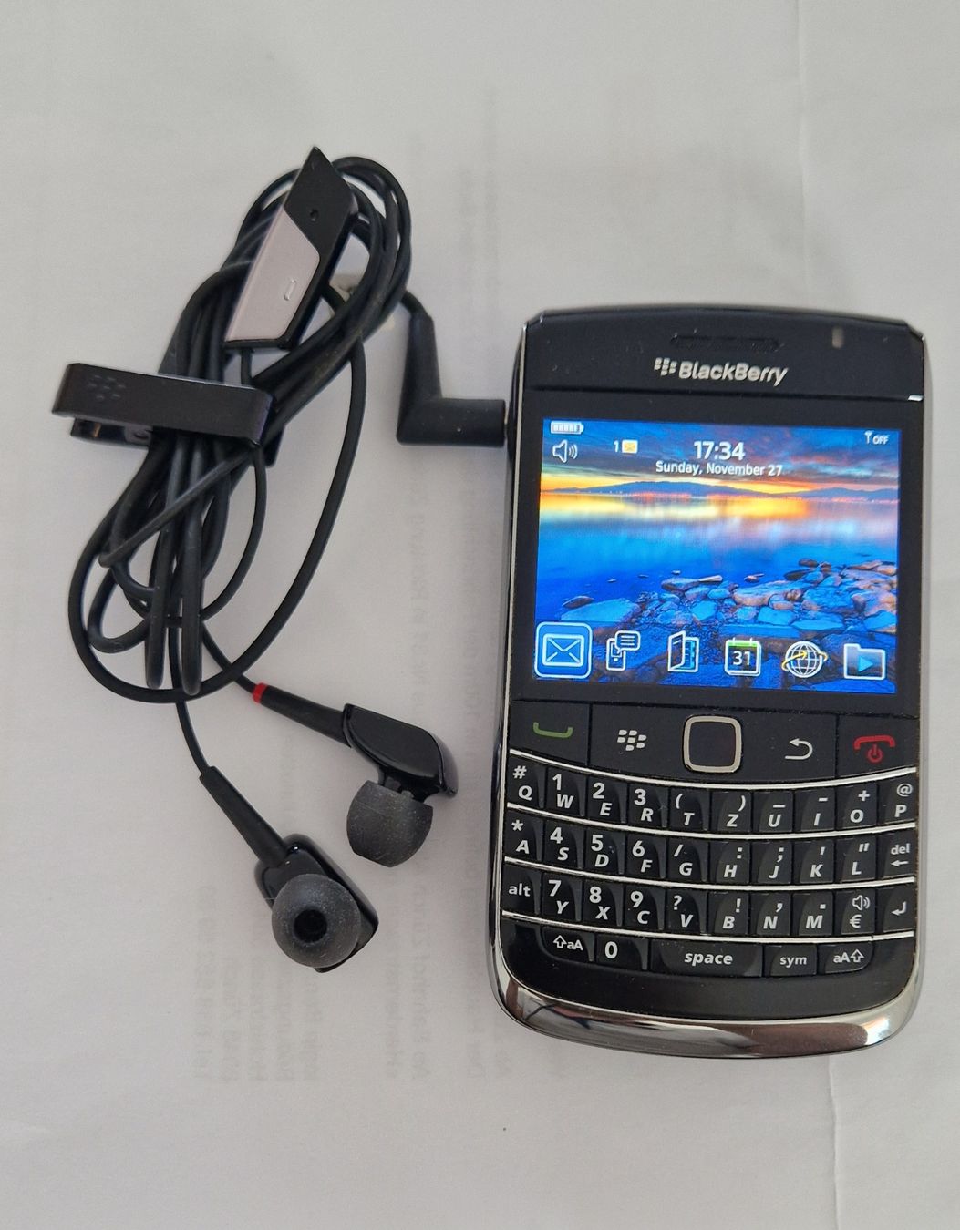 Blackberry Telefoni cellulari / Smartphones: Blackberry Bold 9700 mit Kopfhörer & Schutzhülle – Usato da Niederlenz venduto da scotti2000 4
