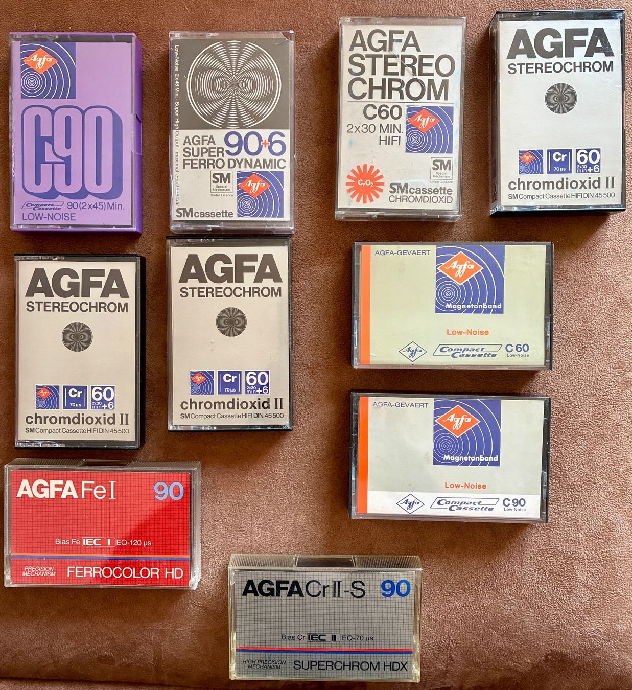 Musicassette: AGFA Audio Kassetten Konvolut , Gebraucht – Usato da Buchberg venduto da ICM-Tapefan-1961-MCS
