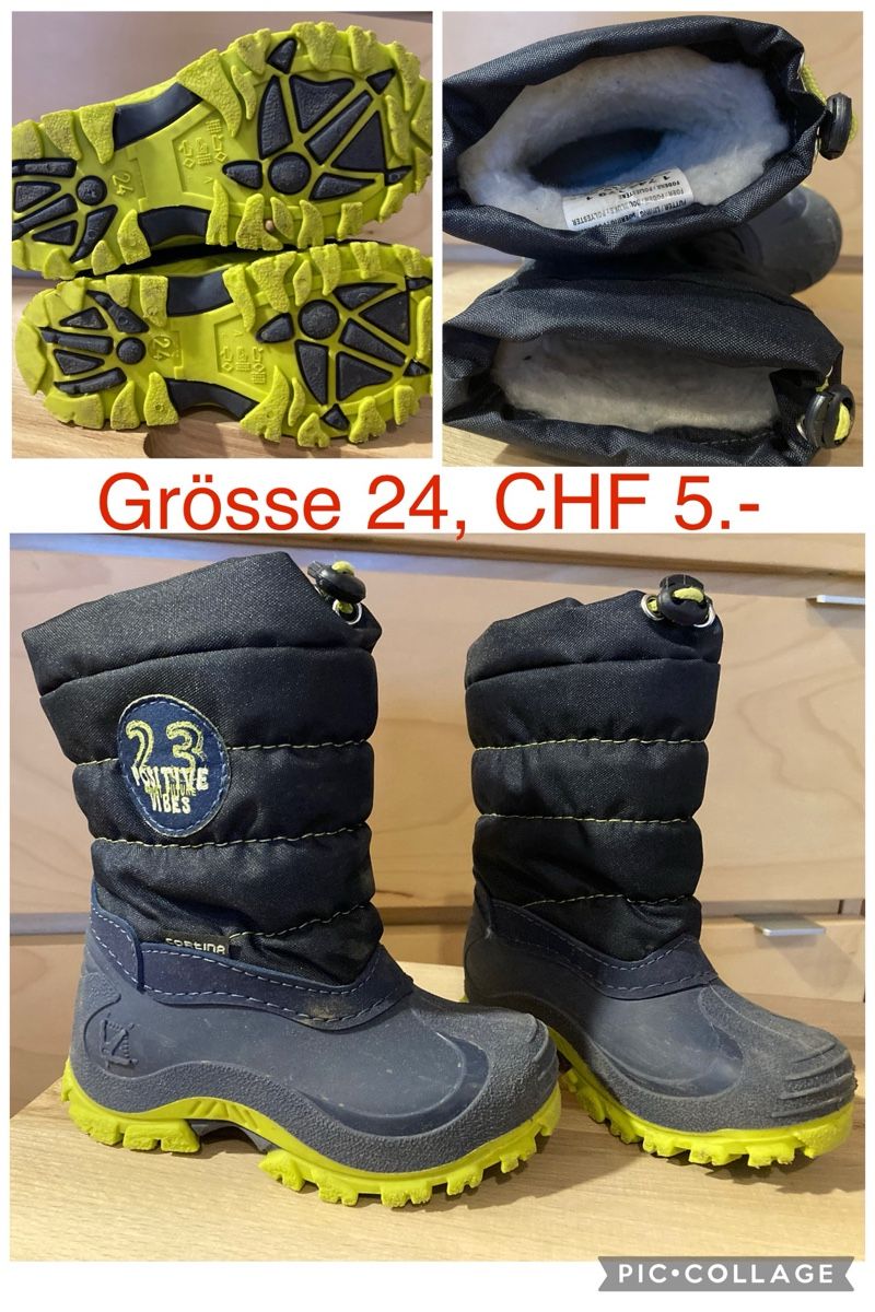Herrenschuhe: Winterstiefel Grösse 24 – Gebraucht aus Sarmenstorf von ramoeneli