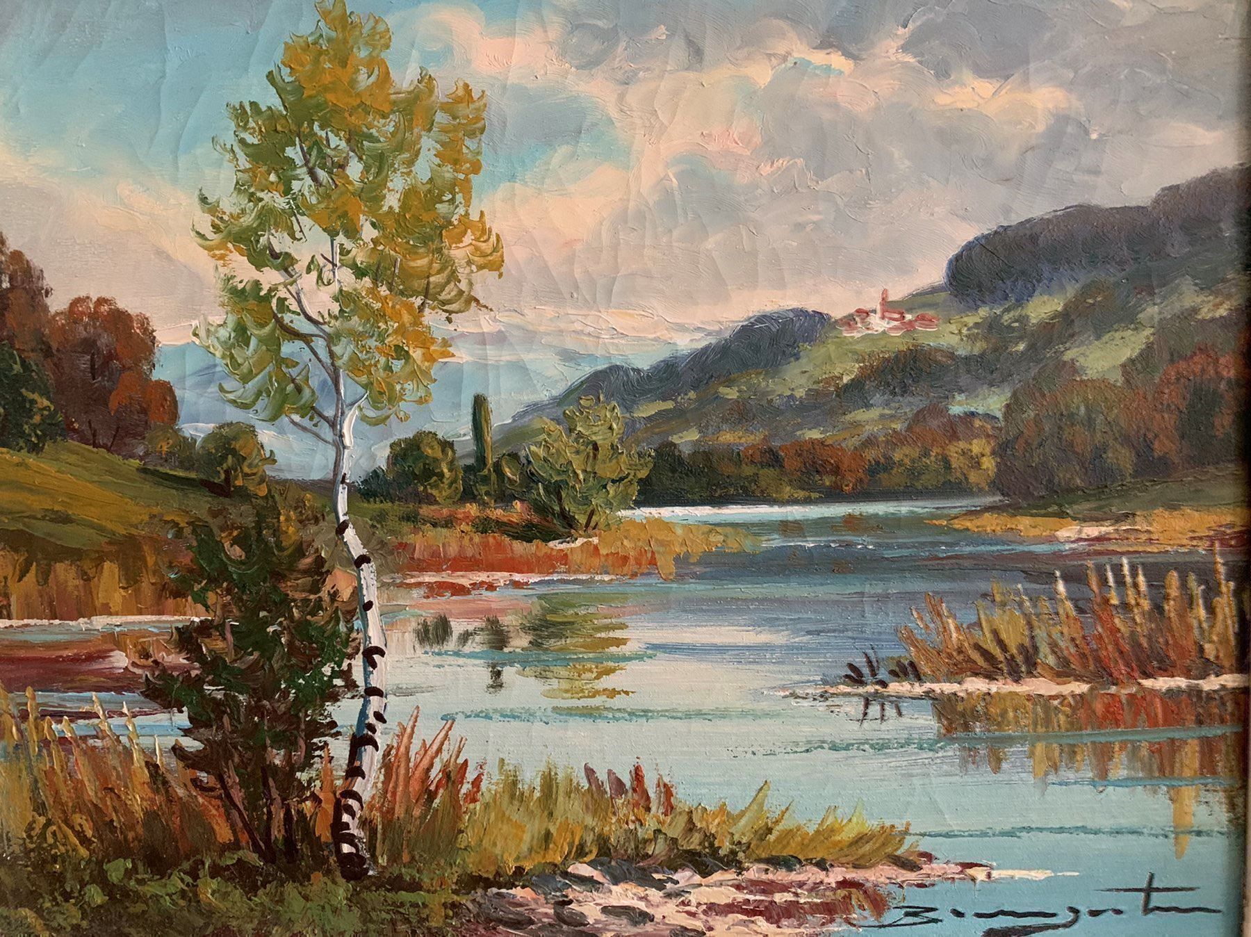 Tableaux: Baumgartner ,Orig.Landschaftsgemälde – D'occasion à Biel/Bienne par Katja01112 3