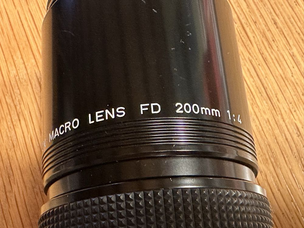 Objectif Canon FD 200mm F/4 - Longue Focale Fixe, Occasion En Bon état De Fonctionnement