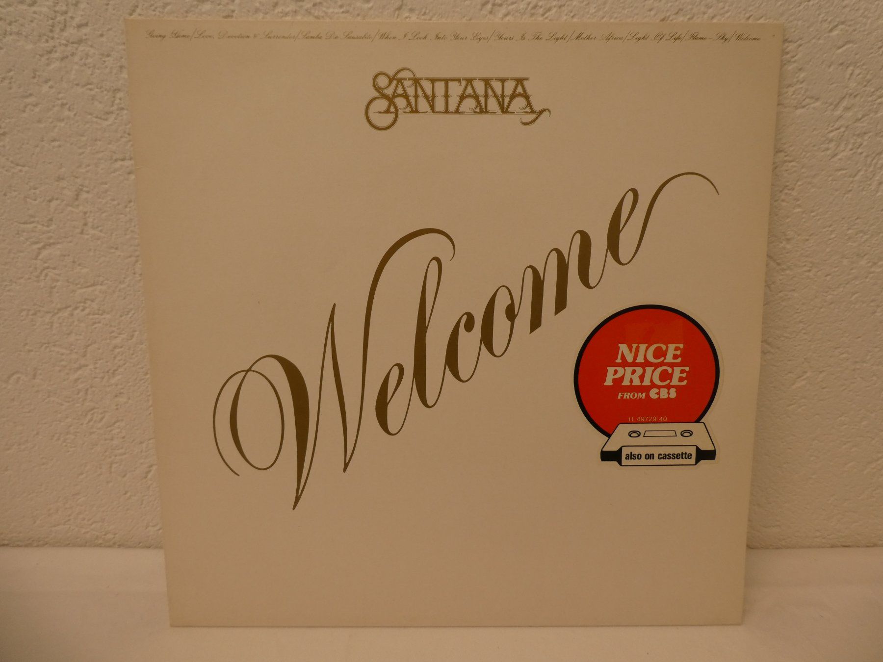 Dischi in vinile: Carlos Santana Welcome Schallplatte LP – Usato da Tann venduto da Charly65