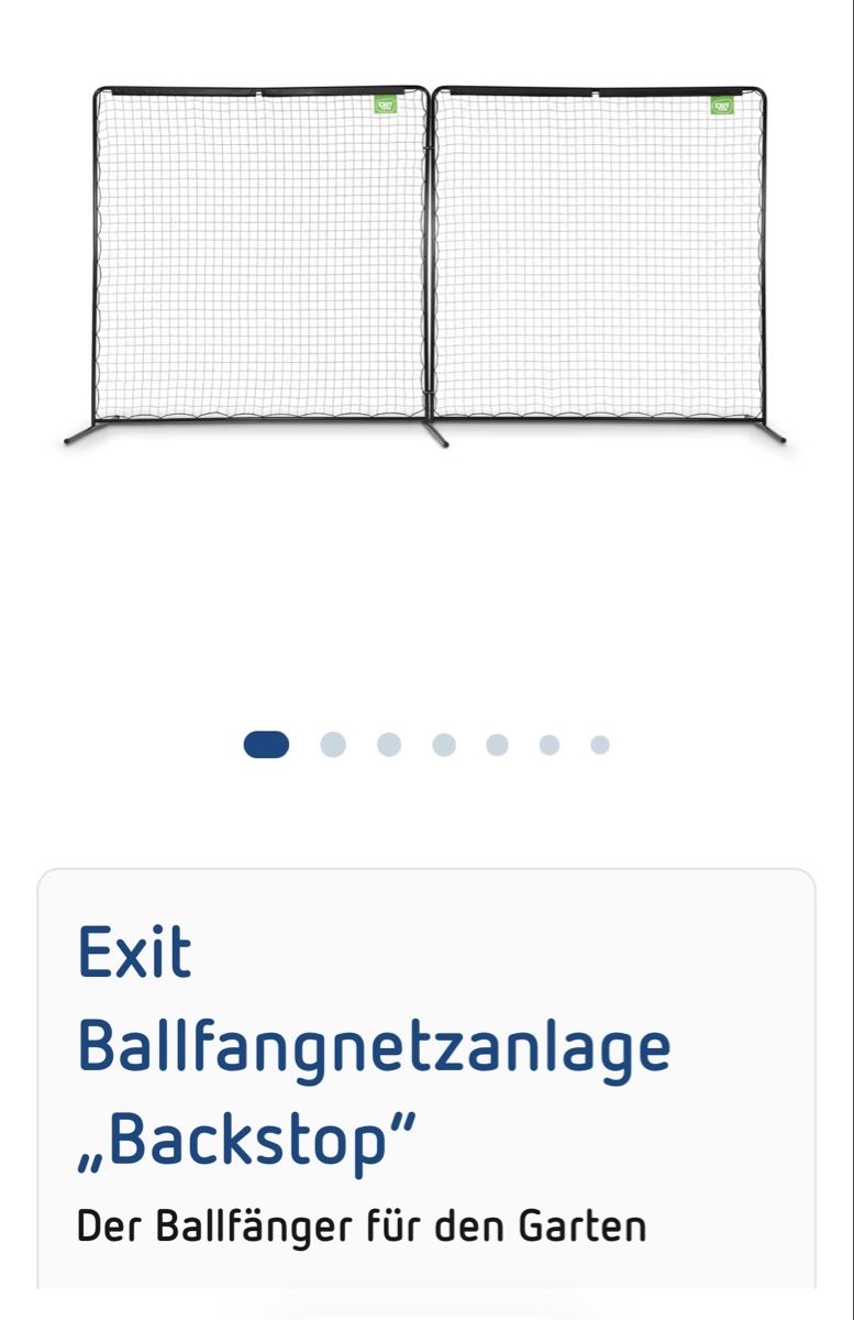 Porte da calcio e da hockey: Ballfang 3x6 Meter – Usato da Kollbrunn venduto da Bruehlmann111 1