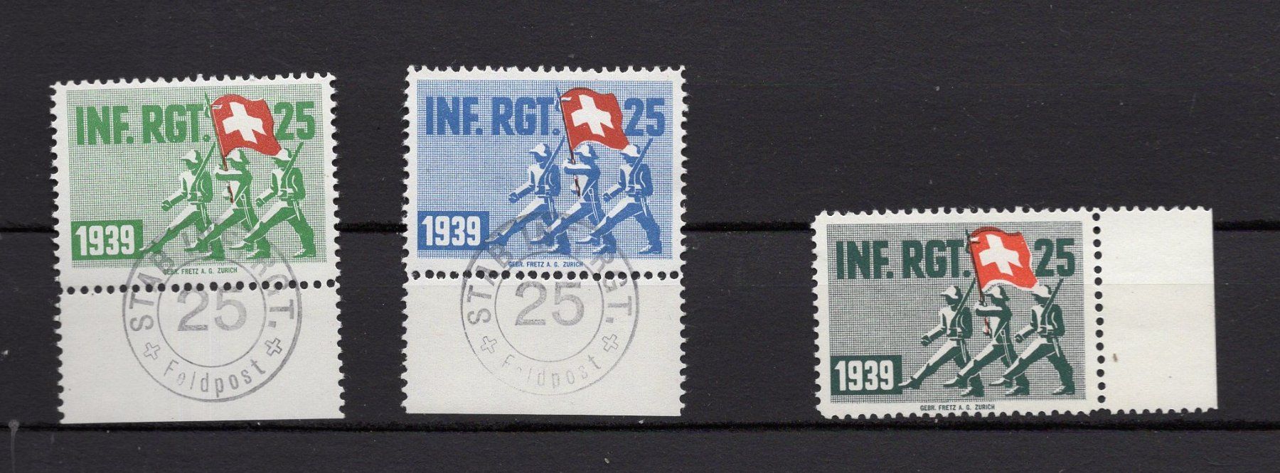 Vignette autostradali: M169  /  INF.REG.25 3 vignettes 1939 – Usato da Ste-Croix venduto da MONT-TAGNAC