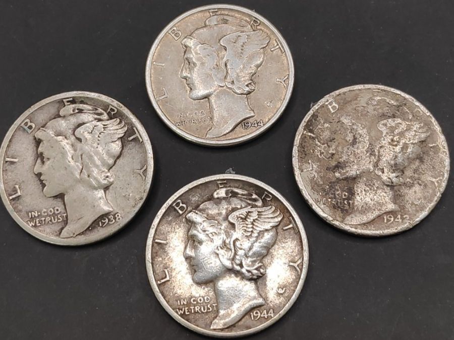 Tutti le monete: 4x Silber Dimes "Mercury" – Usato da Sirnach venduto da Trekk64