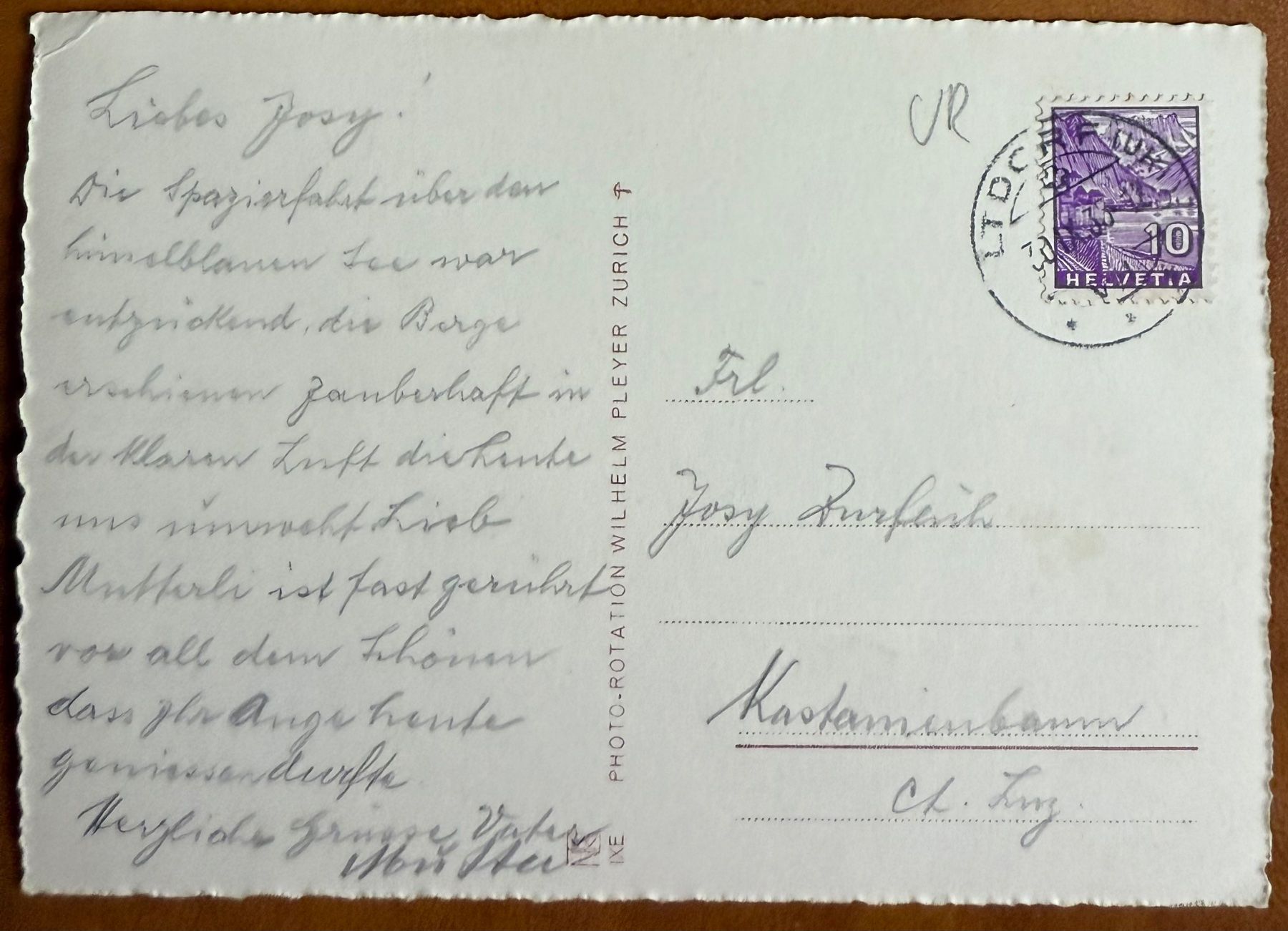 Ansichtskarten: Altdorf - Telldenkmal - 1935... Schön ! – Gebraucht aus Lutry von Ediego 2