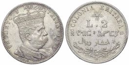 Italienisch-Eritrea, 2 Lire 1896 Rome