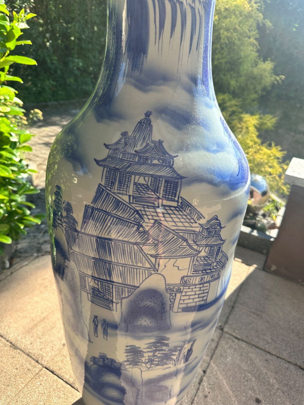 Alle Dekorationen: Tall Blue & White Vases Pair - Summer Decor – Gebraucht aus Niederlenz von bul_m9x7 3