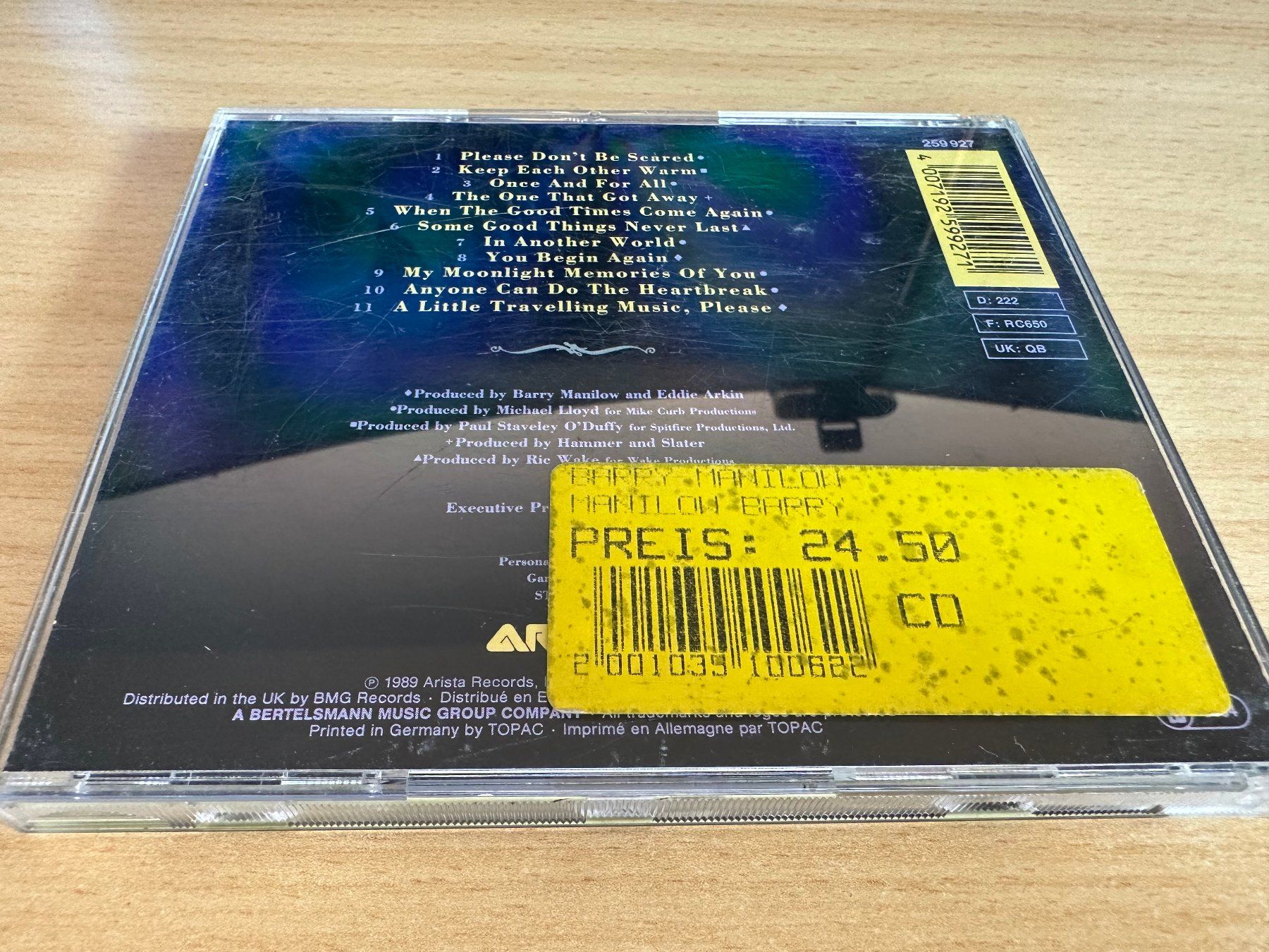 CD: Barry Manilow – Barry Manilow – Usato da Rikon im Tösstal venduto da Alpenmutz 1