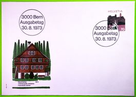 1973 / ERSTTAGSUMSCHLAG / BRIEFMARKE FR. 0.70 / DAUERMARKEN