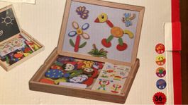 Tableau magnétique en bois - Jeu éducatif et créatif