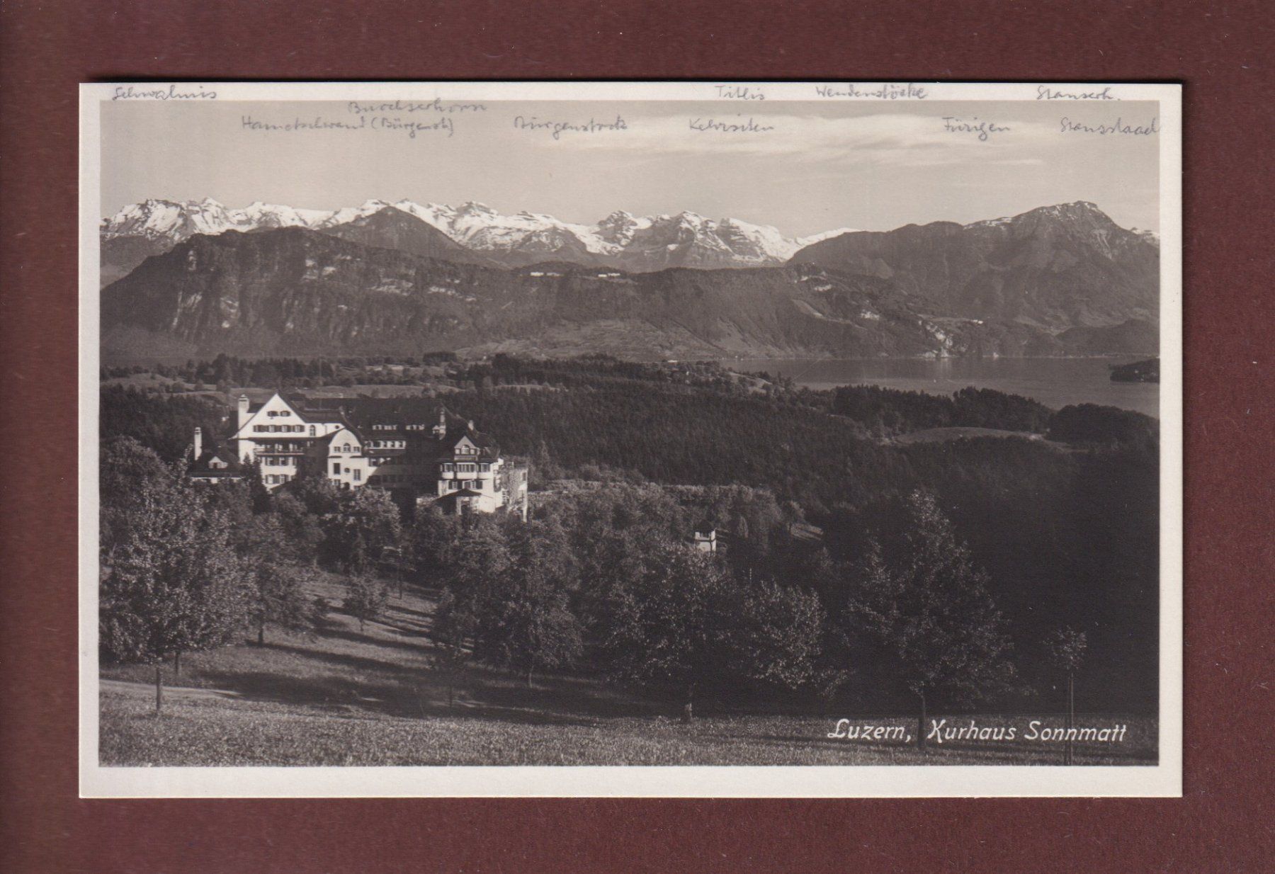 Cartes postales: LUZERN - Kurhaus Sonnmatt – D'occasion à Pully par nicecards