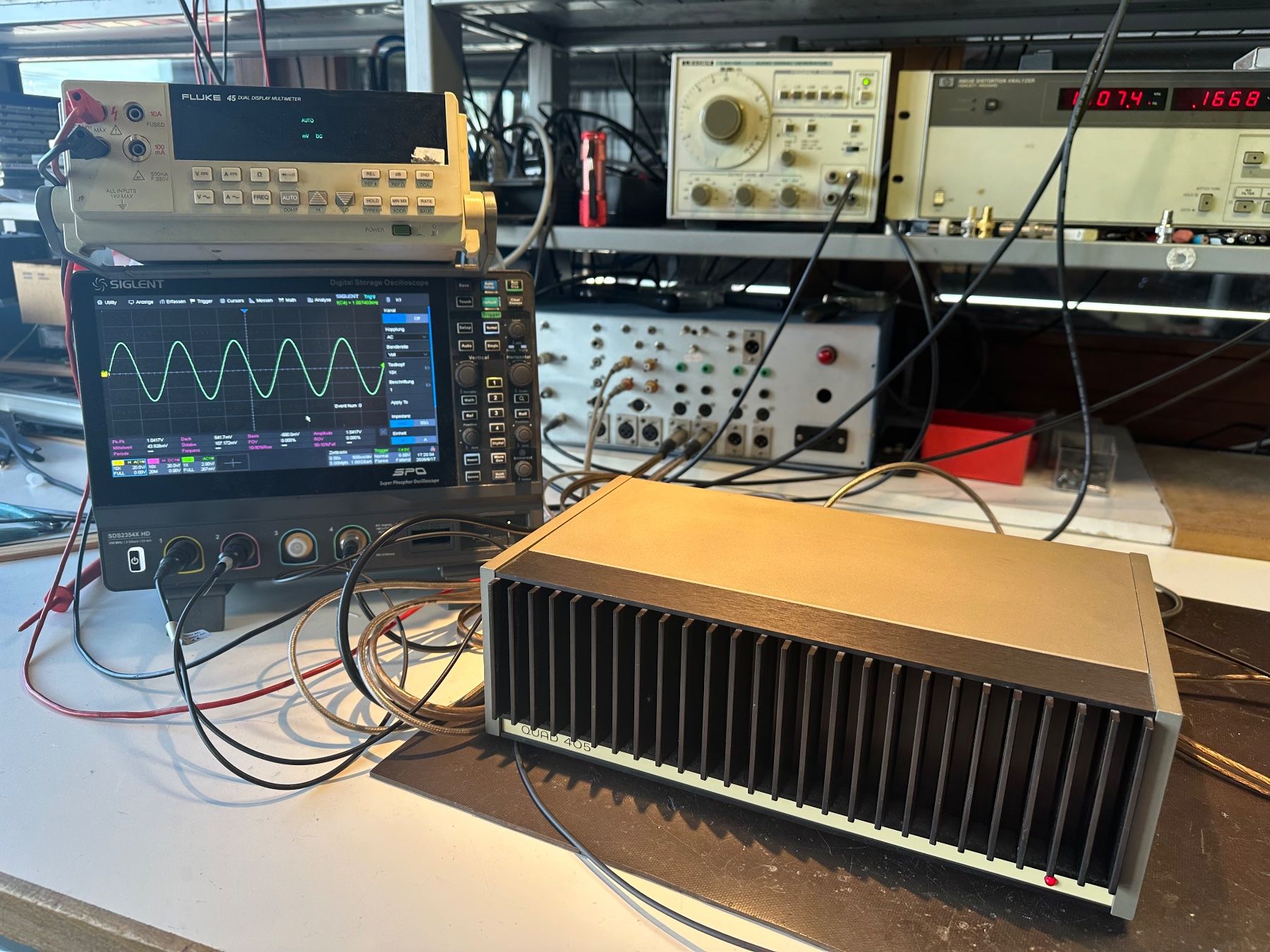 Quad Amplificatori: Endstufe Quad 405 Total überprüft diverse Messungen - Bilder – Usato da Wetzikon ZH venduto da Tonin