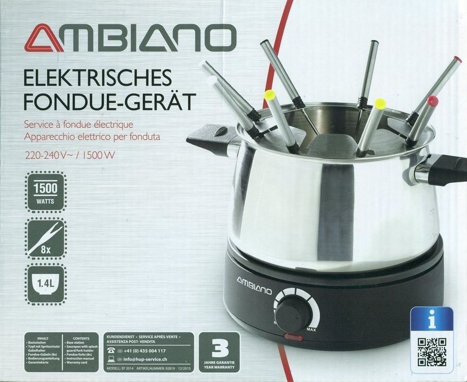 FleischFondueSet elektrisch, Ambiano Kaufen auf Ricardo