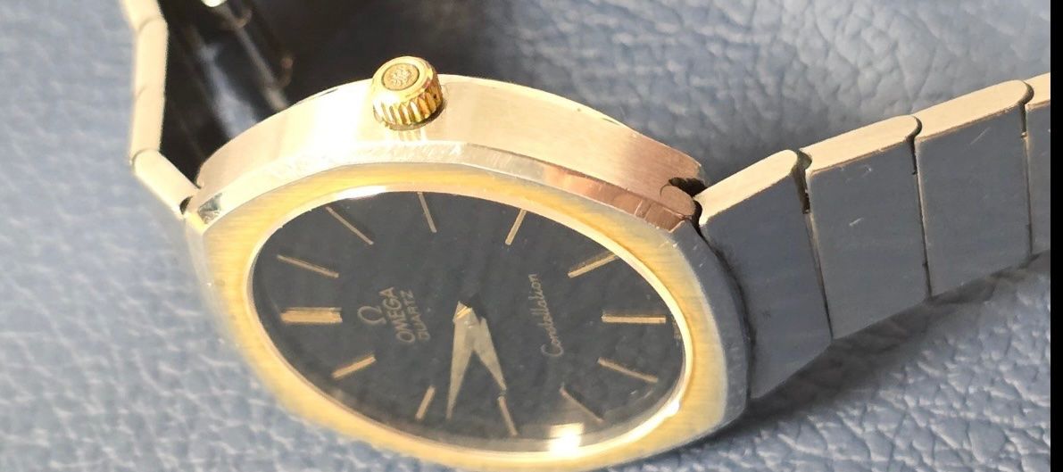 Omega Orologi: Omega Constellation Quartz Vintage Acier Or – Usato da Lausanne venduto da arm_7t8p 4
