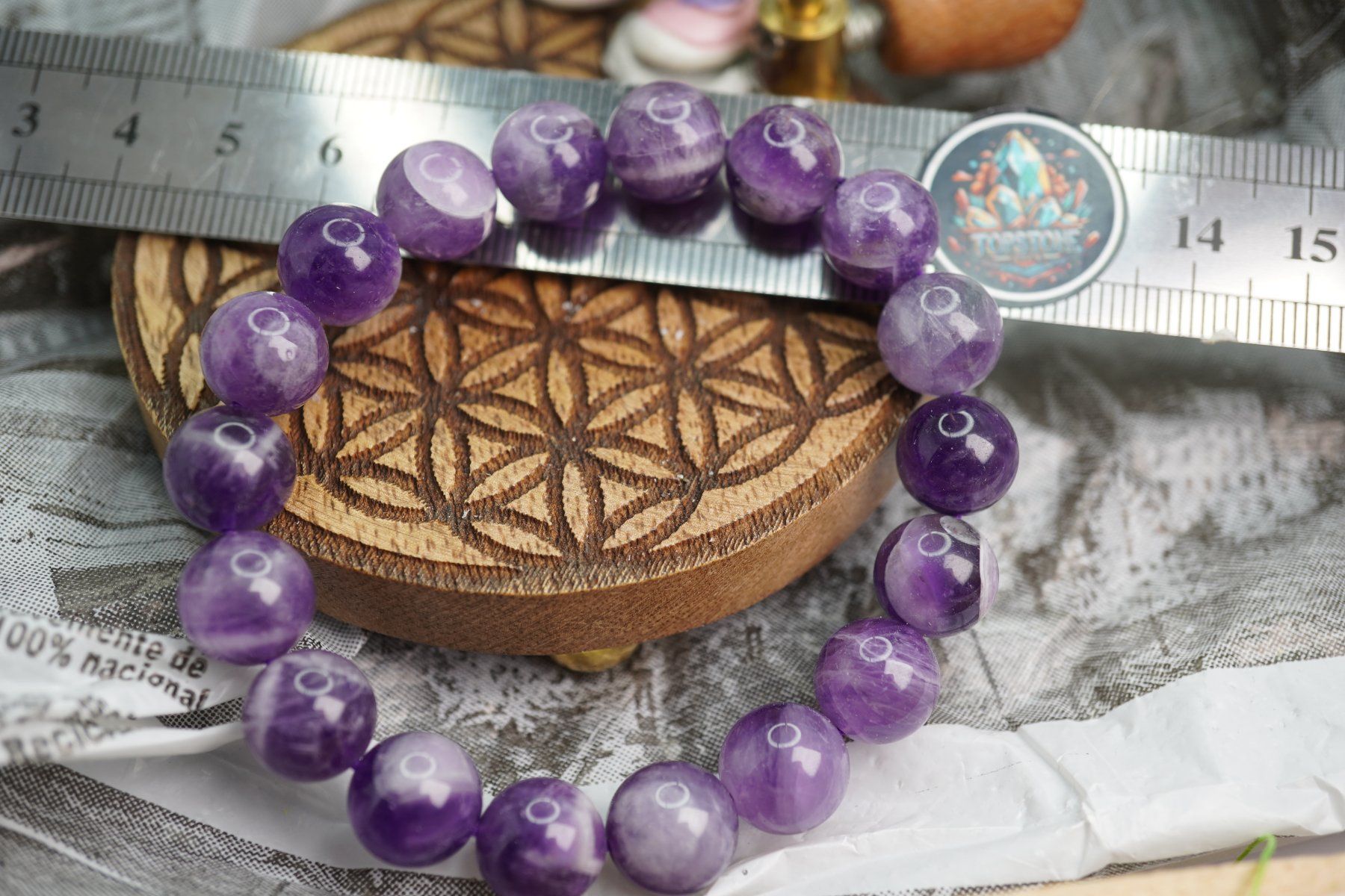 Bracciali & Braccialetti: Amethyst 10mm  Kugel Armband Gemischt    ab  1.-   Auktion – Nuovo e nell'imballaggio originale da Eschenbach SG venduto da topstone 1