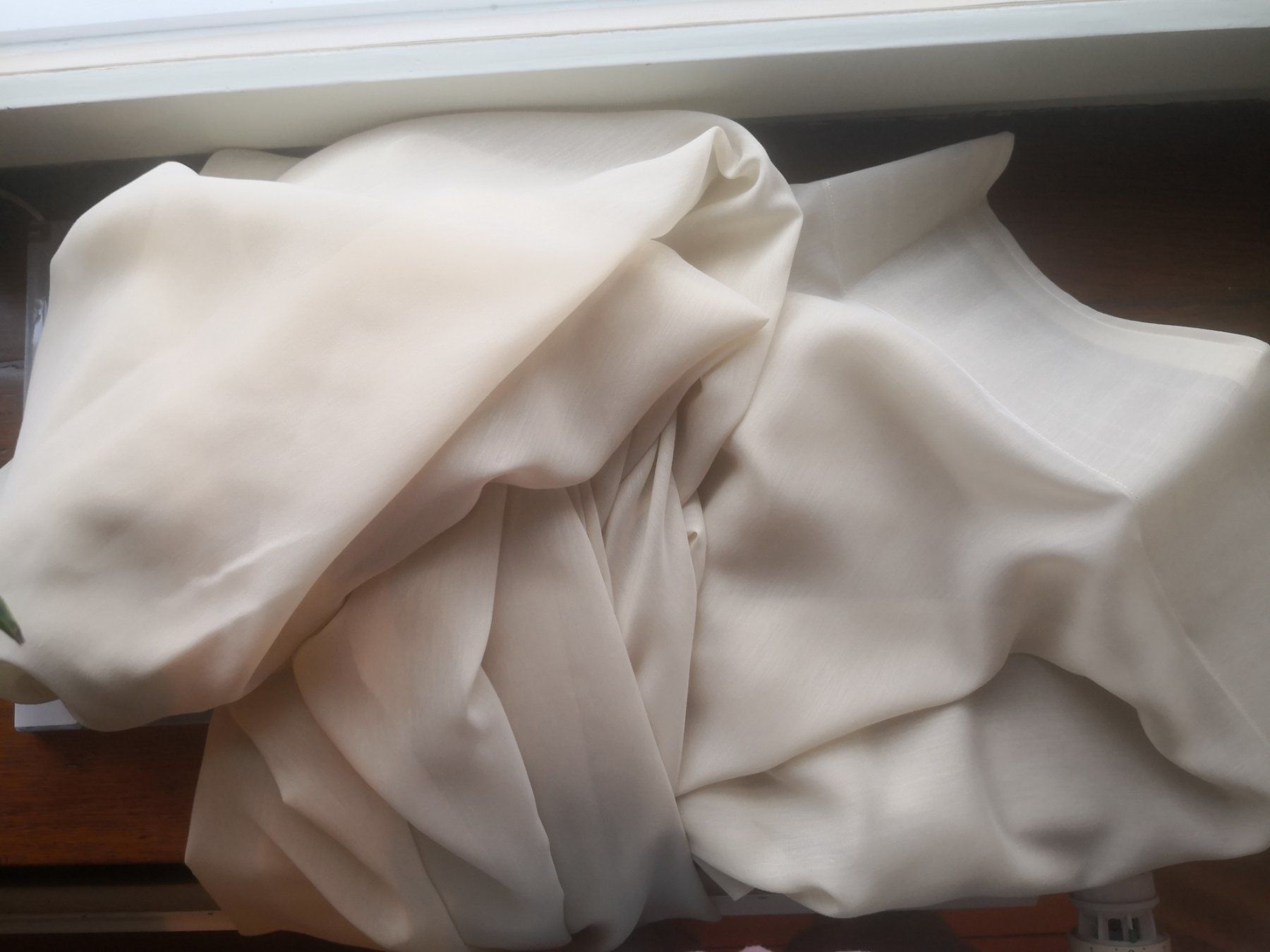 Manor Tende: 2 x Vorhang gelb/beige – Usato da Basel venduto da zimtstern16 1