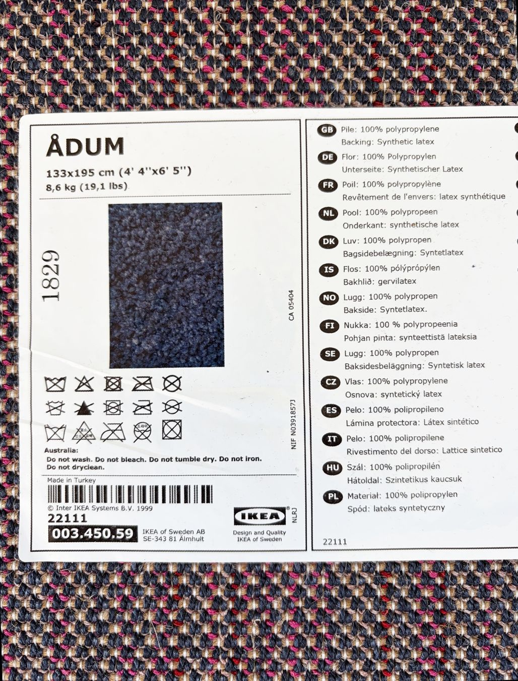 Ikea Tappeti: grosser dunkelblauer Teppich von Ikea – Usato da Zürich venduto da suza44 3
