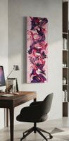 Gemälde, Lila und Rosa,handmade 20×80
