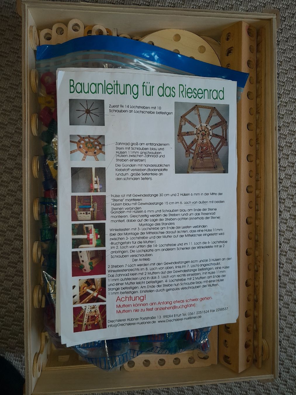 Baukästen: Bauanleitung das Riesenrad – Gebraucht aus Tann von Raqueldoo 7