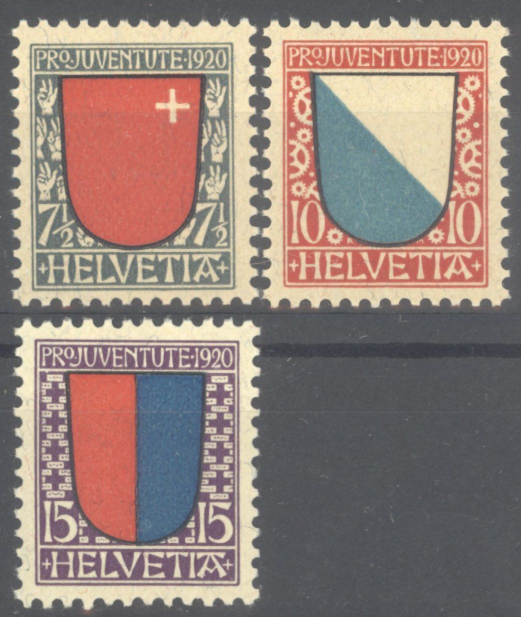 Tutti i francobolli: 1920, Pro Juventute, ** – Usato da Willisau venduto da Vollstempel