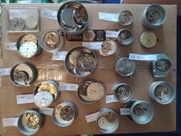Movimenti svizzeri vintage lotto orologiaio restauro/ricambi