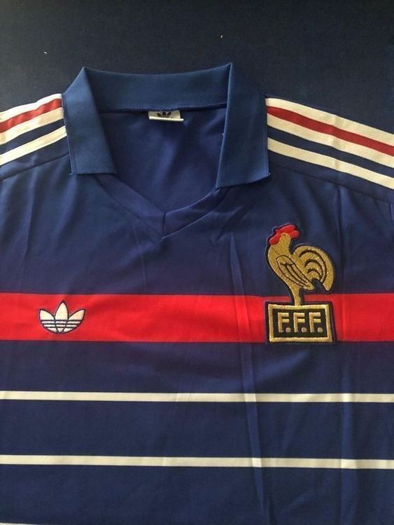 Maillot France 1984 Euro Away (Platini) - Taille M, Blanc, Adidas - Occasion, Taille Japonaise