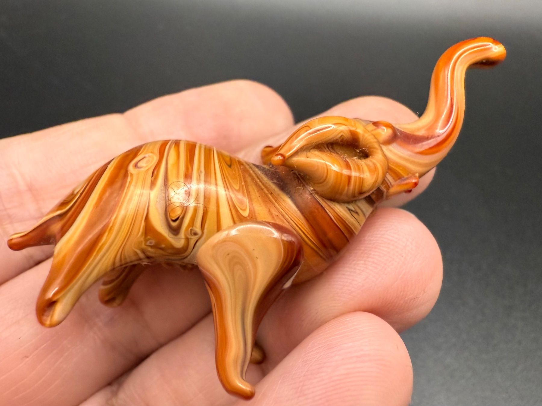 Statuette: Vintage Glas Elefant – Usato da Lamone venduto da LaCantinaMagica 6
