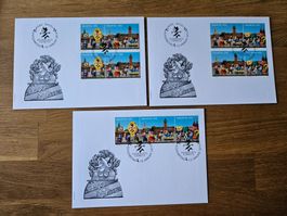 Set FDC Viererblock 100 Jahre Basler Fasnachtskomitee 2010
