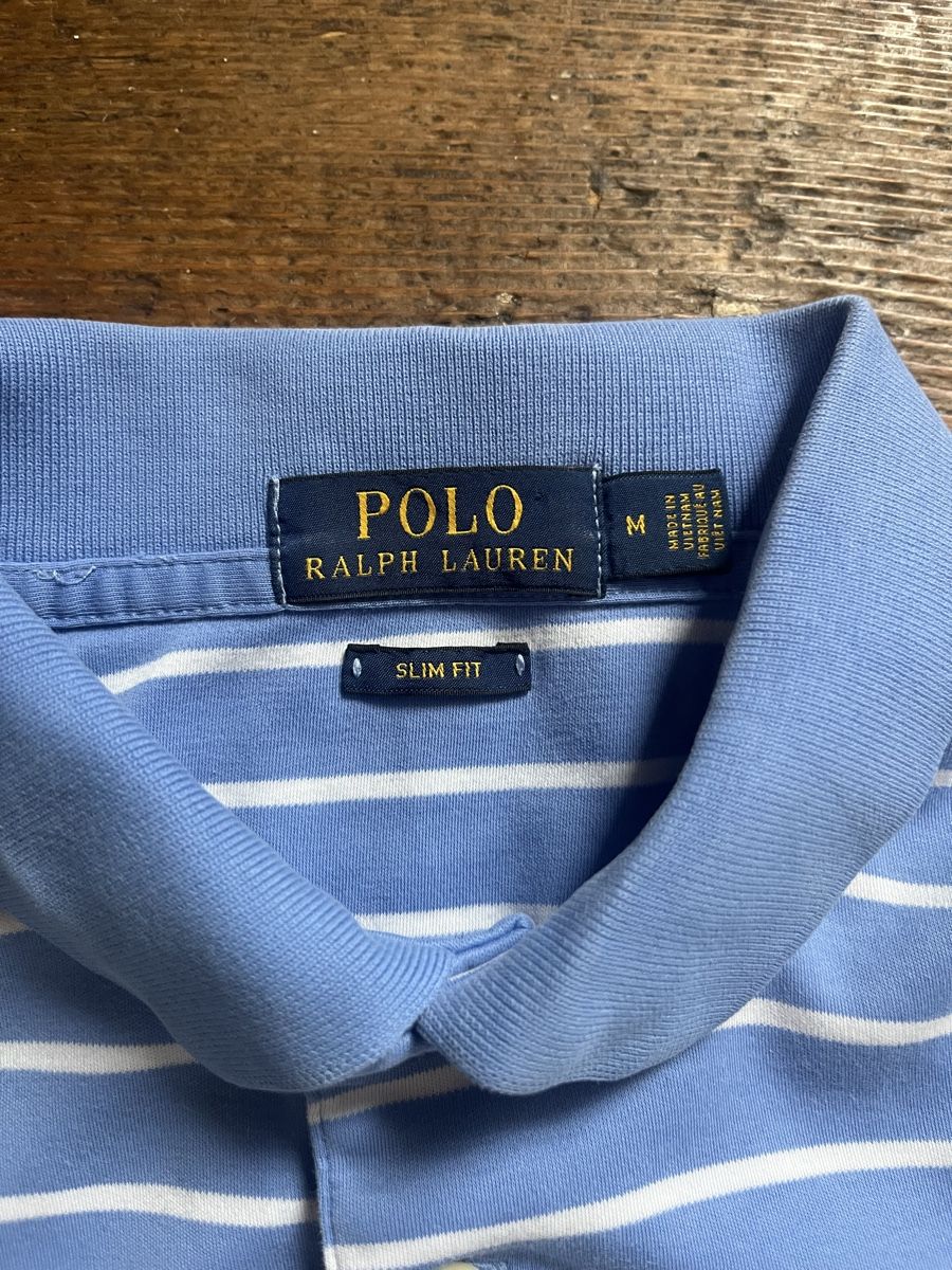 Ralph Lauren Magliette Polo: Polo Ralph Lauren rayé bleu blanc taille M – Nuovo (secondo la descrizione) da Baulmes venduto da resel_.tm 2