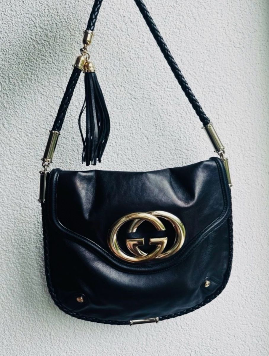 Gucci Taschen für Damen: Authentic Gucci Black Leather Handbag – Gebraucht aus Vevey von ledidream 1
