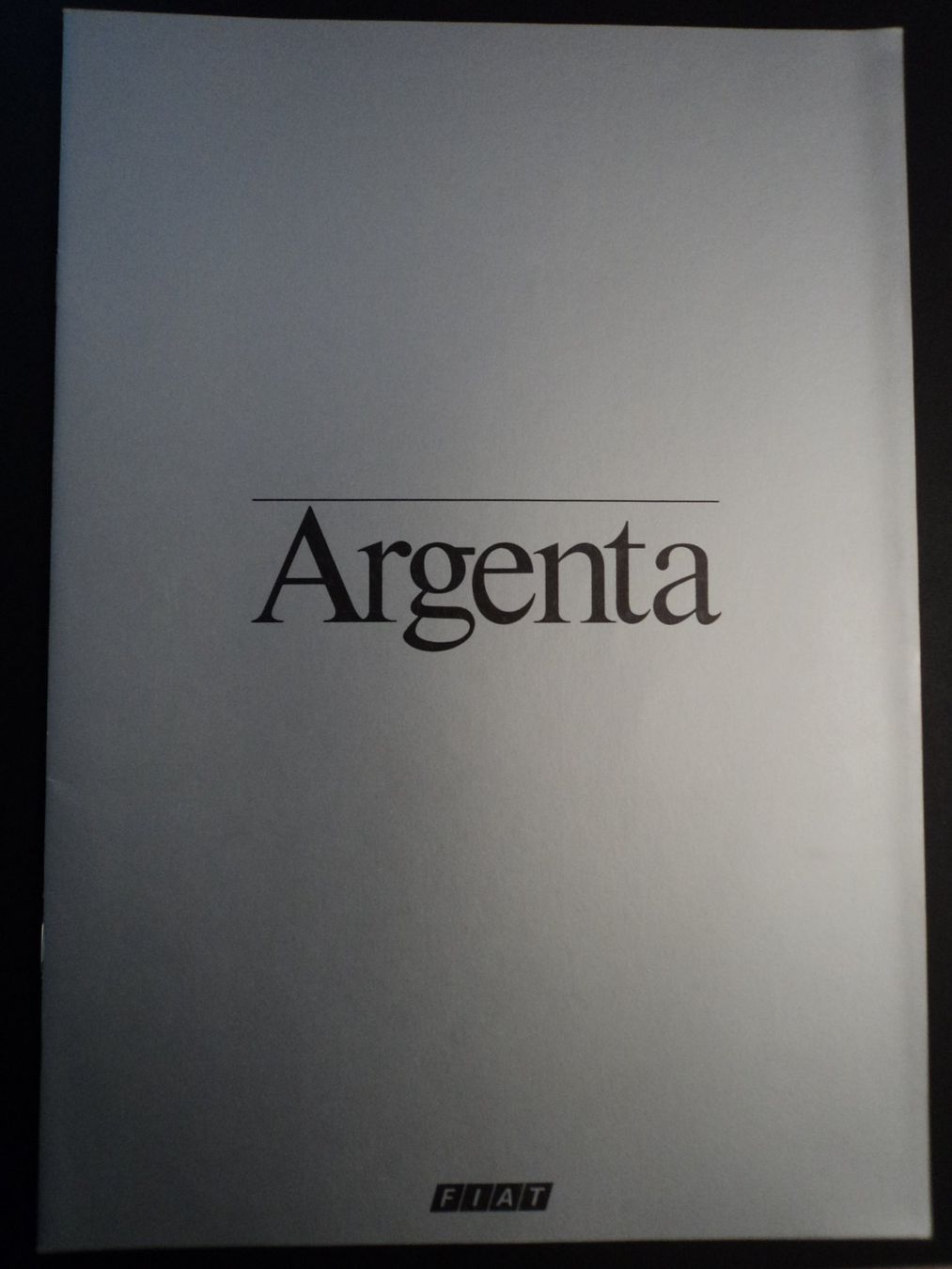 Fiat Documenti: Prospekt Fiat Argenta 1981 – Usato da Schwarzenburg venduto da modelCARama 1