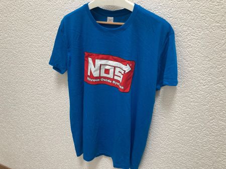 T-Shirt NOS Nitrous Oxide Systems, Grösse (XL) blau NEU!