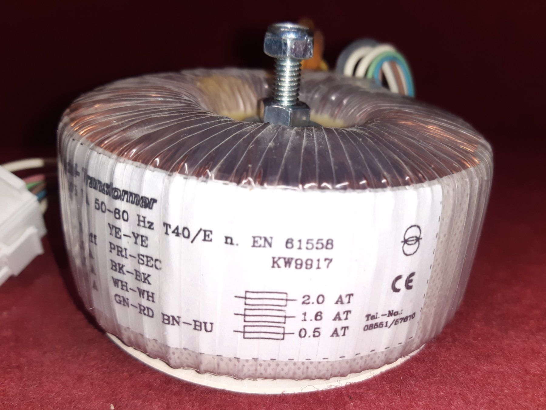 Elektronikbauteile: Ringkerntrafo!! Schöner Ringtransformator! – Gebraucht aus Lohn-Ammannsegg von Molch7 2