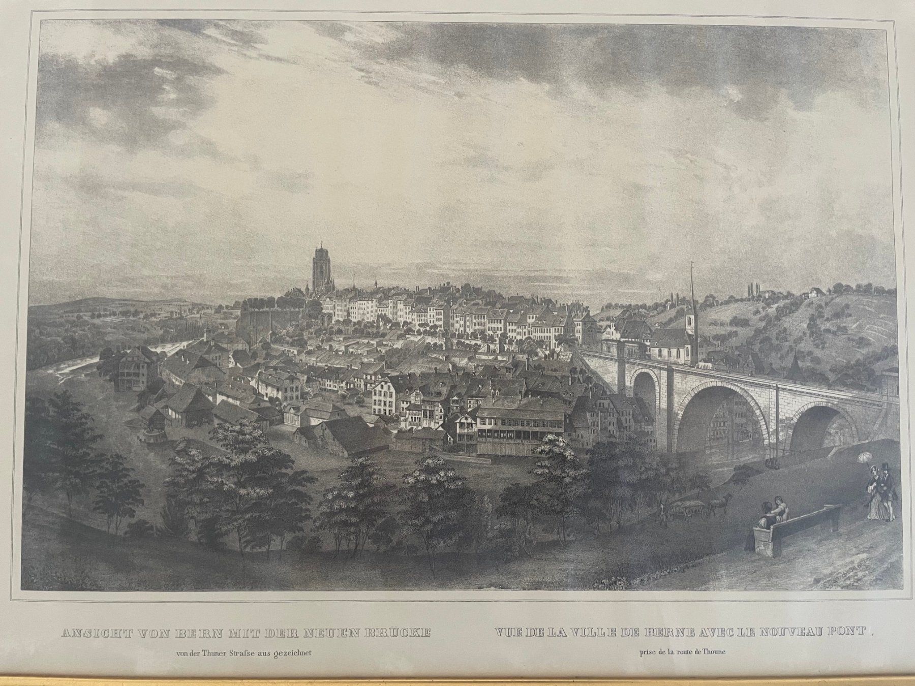 Incisioni: 2 x Stich / Vedute Ansicht Bern – Usato da Bern venduto da curtius01 4