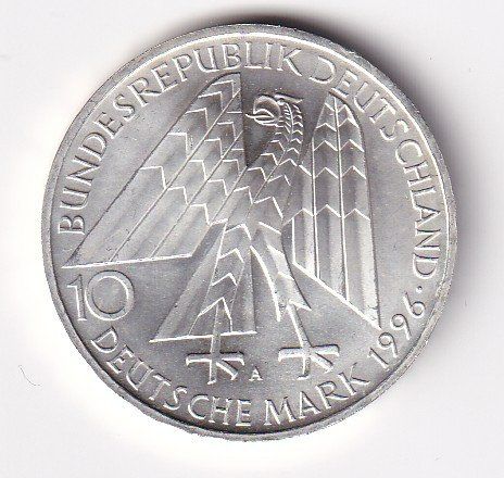 Tutti le monete: Deutschland 10 DM 1996 A vorz – Usato da Neuchâtel venduto da karlpierrino 1