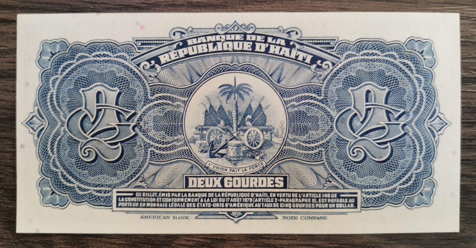 Banconote: Haiti 2 Gourdes 1980 - 82  UNC – Nuovo (secondo la descrizione) da Cousset venduto da Patricio77 1