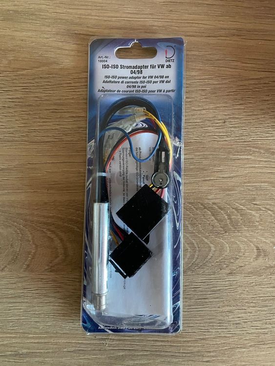 ADAPTATEUR D'ANTENNE DIN > Fakra / L'Alimentation Fantôme pour VW à Partir 2002 EUR 26,06