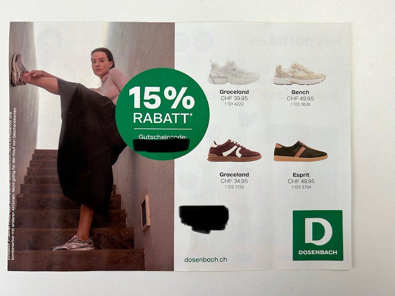 Buoni: Dosenbach 15%  Online-Gutschein – Nuovo e nell'imballaggio originale da Burgdorf venduto da MCSchweizer88 1
