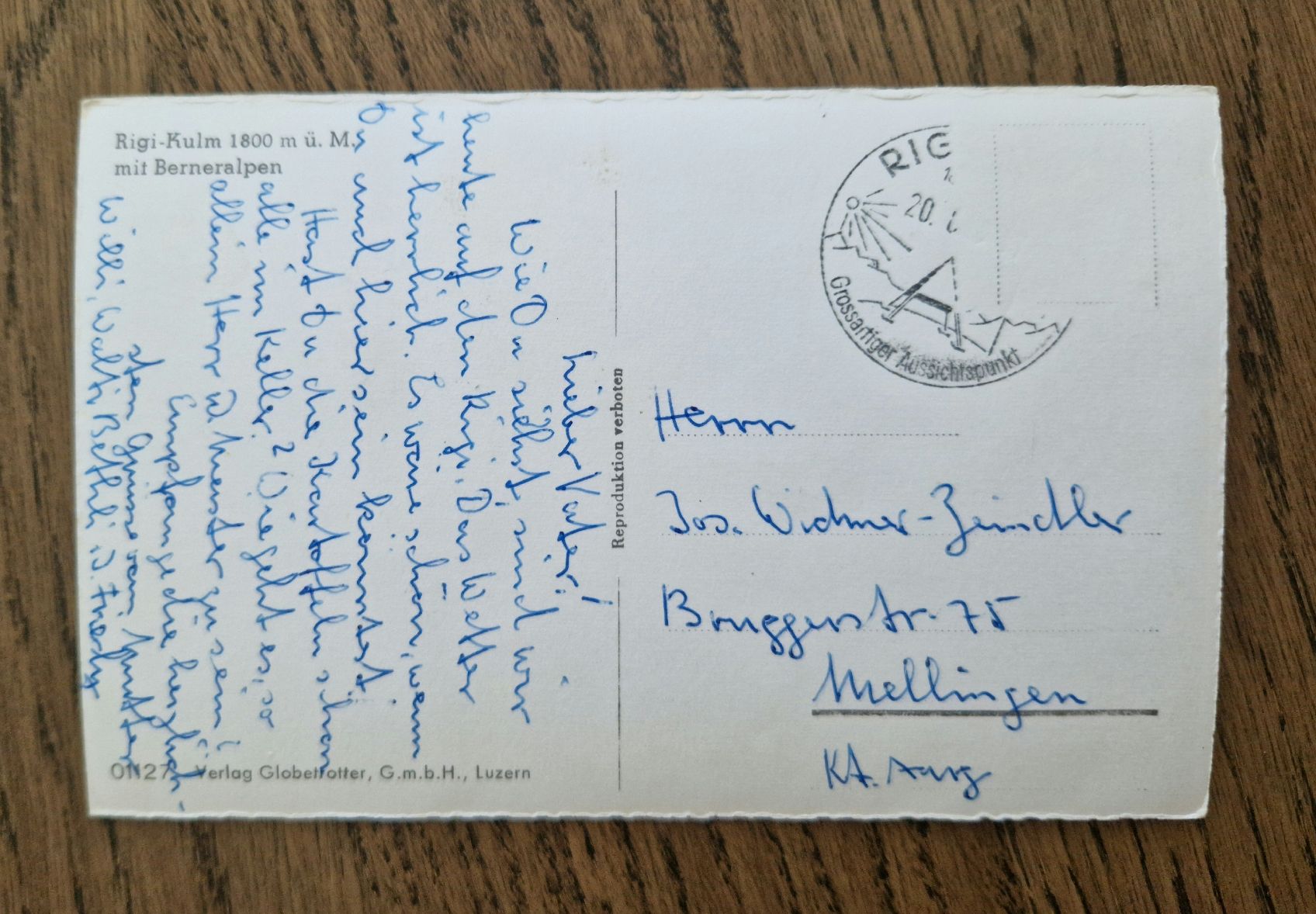 Cartoline postali: Rigi-Kulm – Usato da Ebikon venduto da Donar50 1
