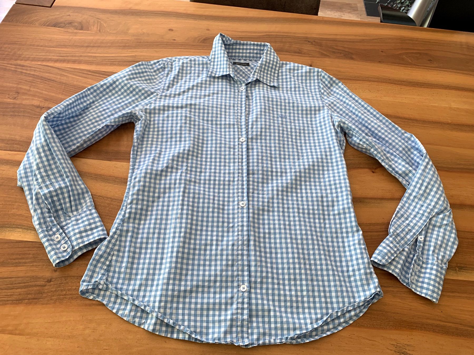 Marc O'Polo Camicette: MARC O POLO karierte Bluse hellblau/weiss Gr. 38 – Usato da Meiringen venduto da snahhanssnah