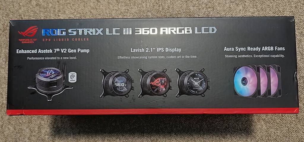 Asus Componenti elettronici: Aio Asus ROG STRIX LC III 360 ARGB LCD – Nuovo (secondo la descrizione) da Breganzona venduto da Fr3d83 1