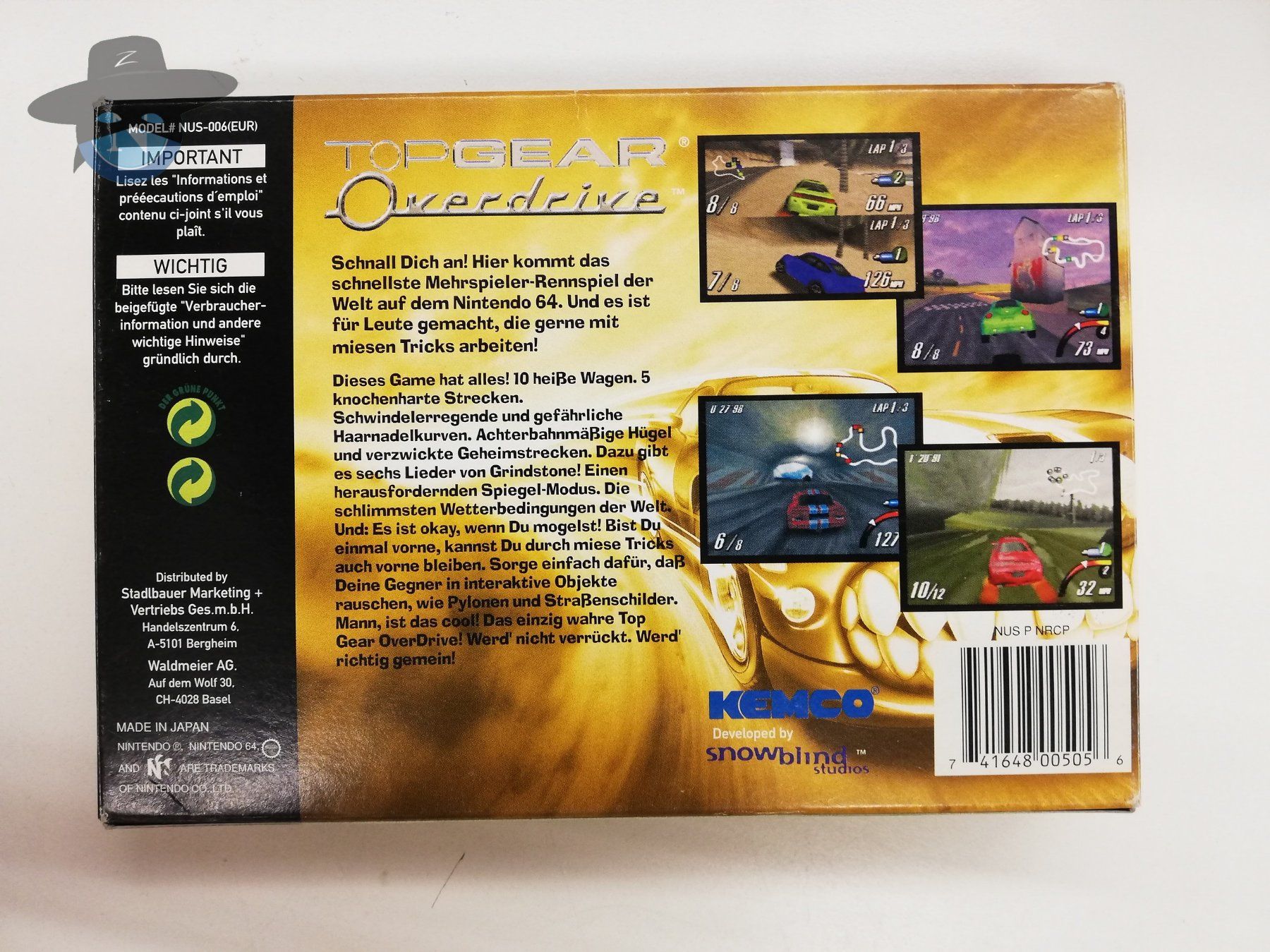 Nintendo Spiele: Top Gear Overdrive / Nintendo 64 N64 – Gebraucht aus St. Gallen von zorro_dc 1