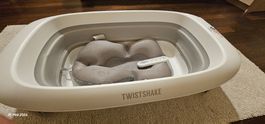 Babybadewanne faltbar Twistshake neuwertig weiss/grau
