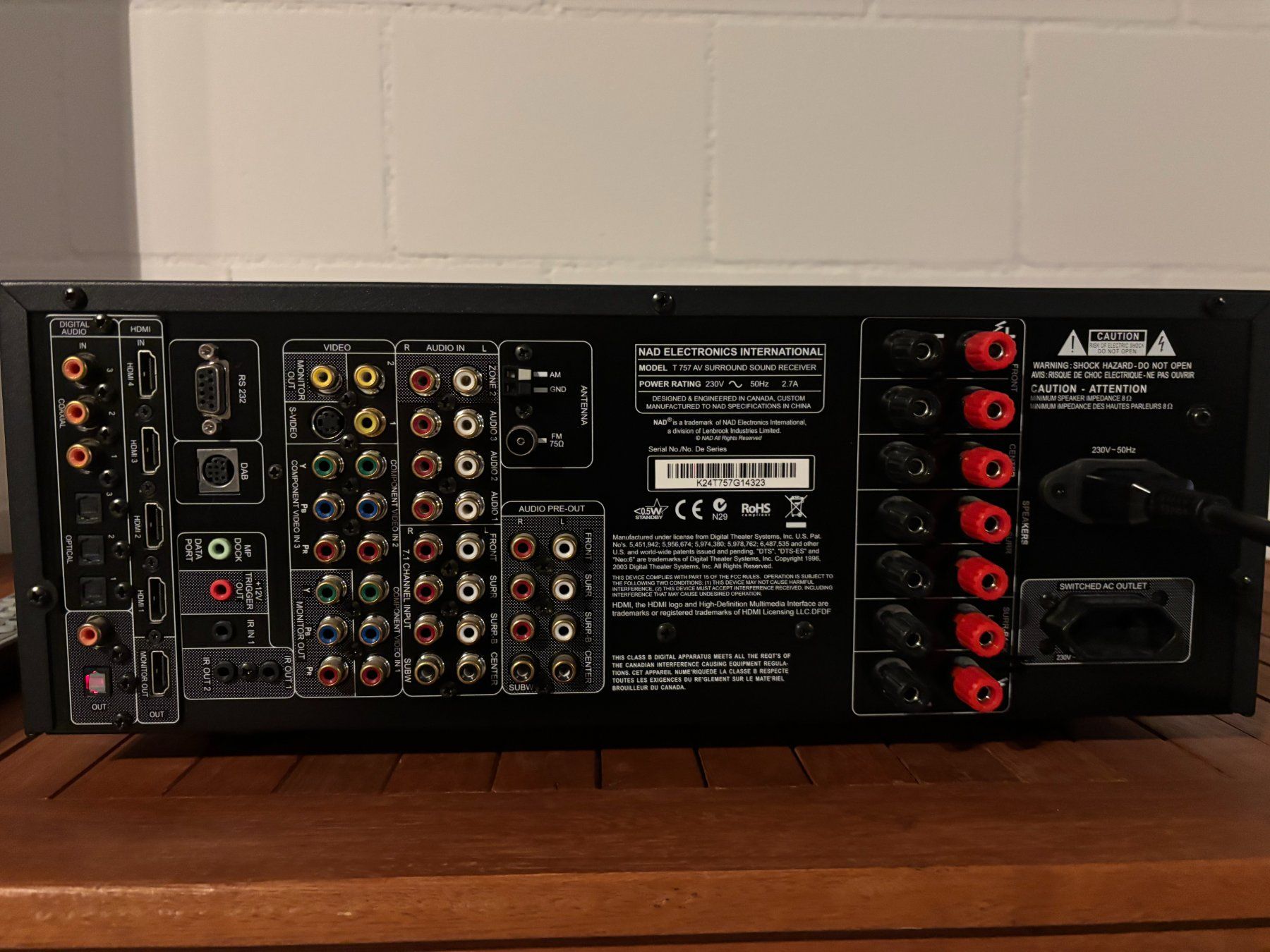 Nad Receiver: NAD T 757 A/V SURROUND SOUND RECEIVER – Gebraucht aus Berg TG von Volker-Kampfgarten 5