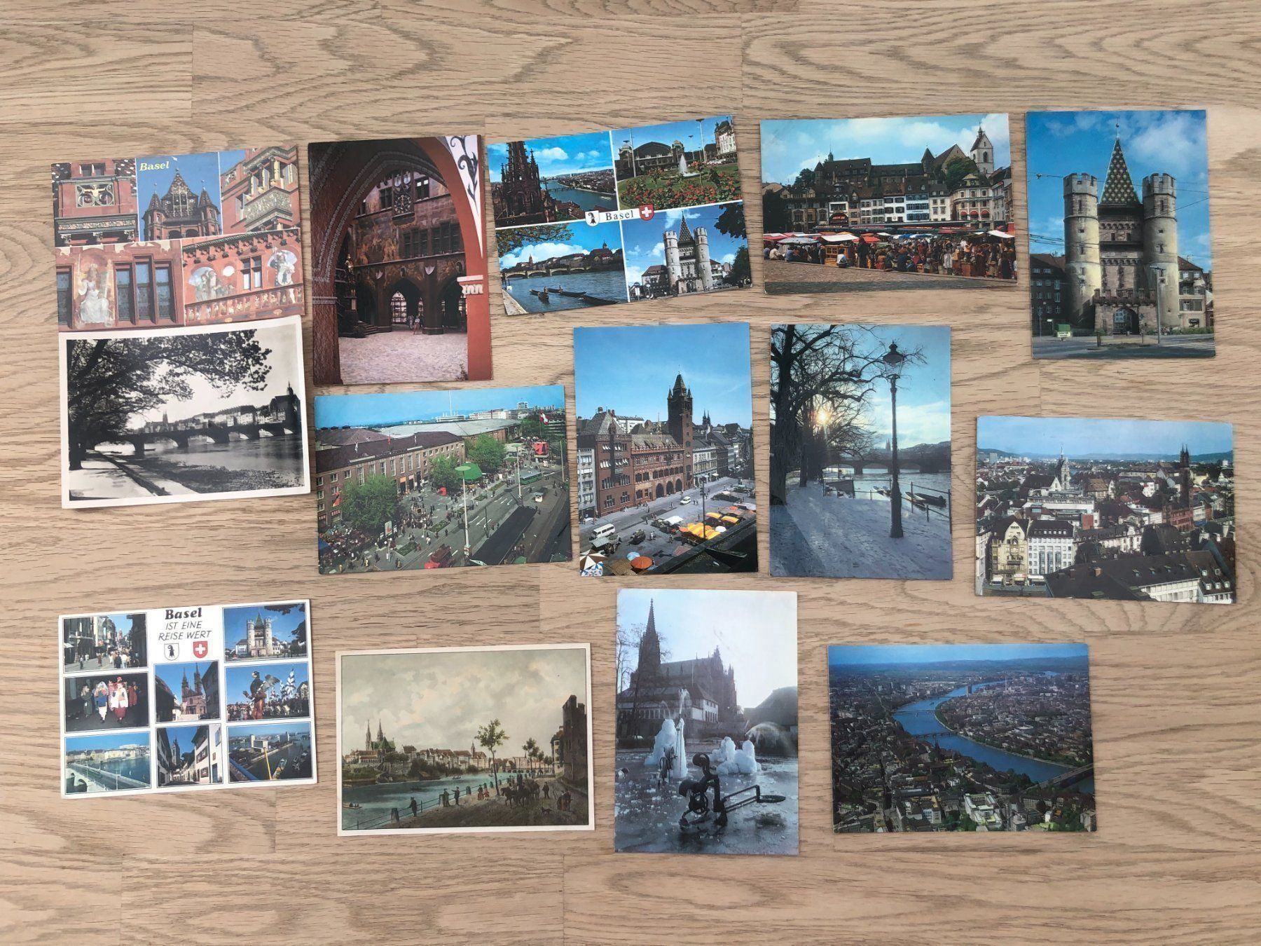 Cartoline postali: 14x Basel Diverse Karten – Usato da Hefenhofen venduto da Bierinder