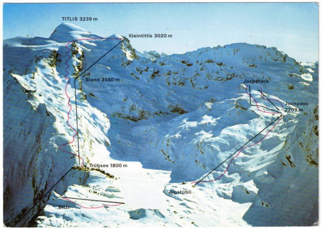 Cartoline postali: Engelberg - Skigebiet – Usato da Binningen venduto da Mountainrider