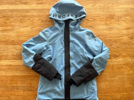 Hellblaue peak performance Skijacke